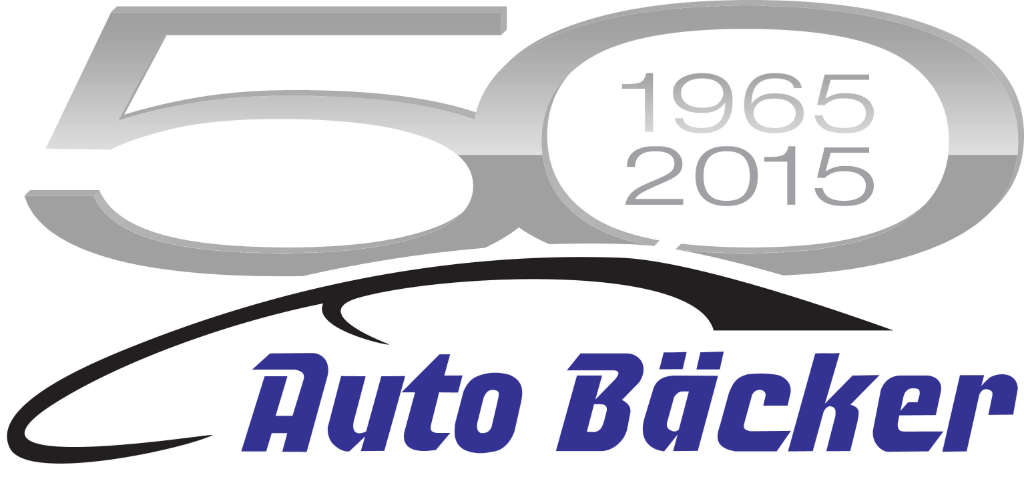 Logo zum 50-jährigen Jubiläum von Auto Bäcker